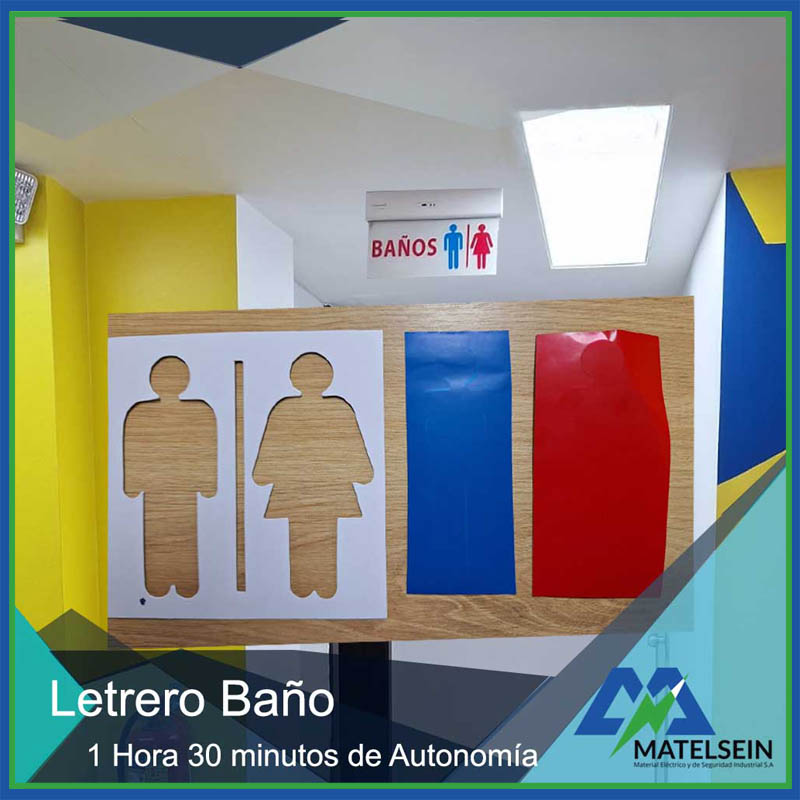 letrero baños